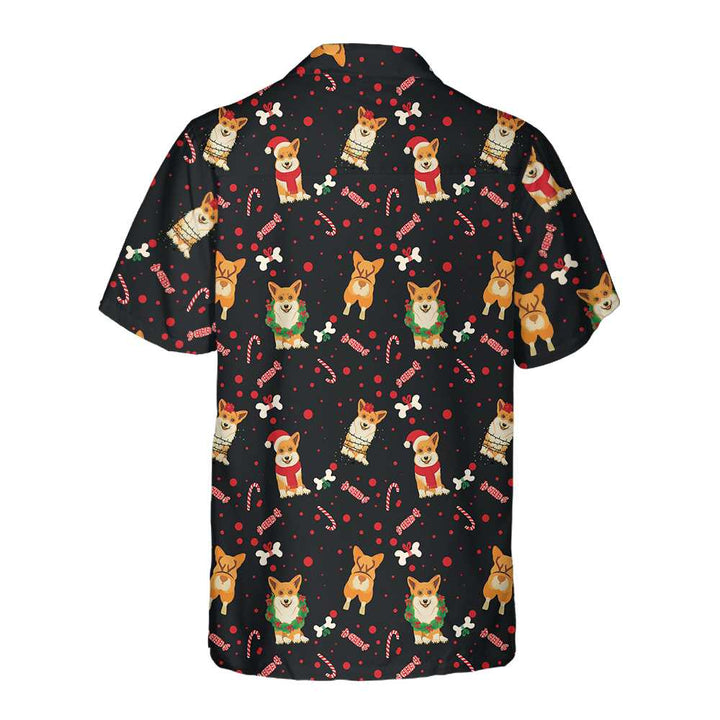 Lune London | Chemise hawaïenne pour chiens Corgis de Noël, chemise de Noël pour chiens amusante, meilleur cadeau pour Noël