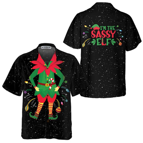 Lune London | Christmas Elf Costume Hawaiian Shirt, Funny Elf Christmas Shirt, Best Christmas Gift Idea