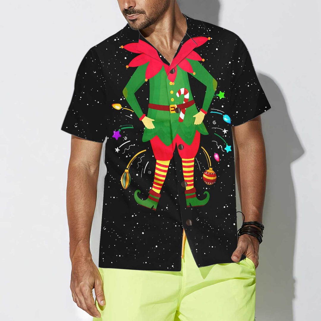 Lune London | Christmas Elf Costume Hawaiian Shirt, Funny Elf Christmas Shirt, Best Christmas Gift Idea