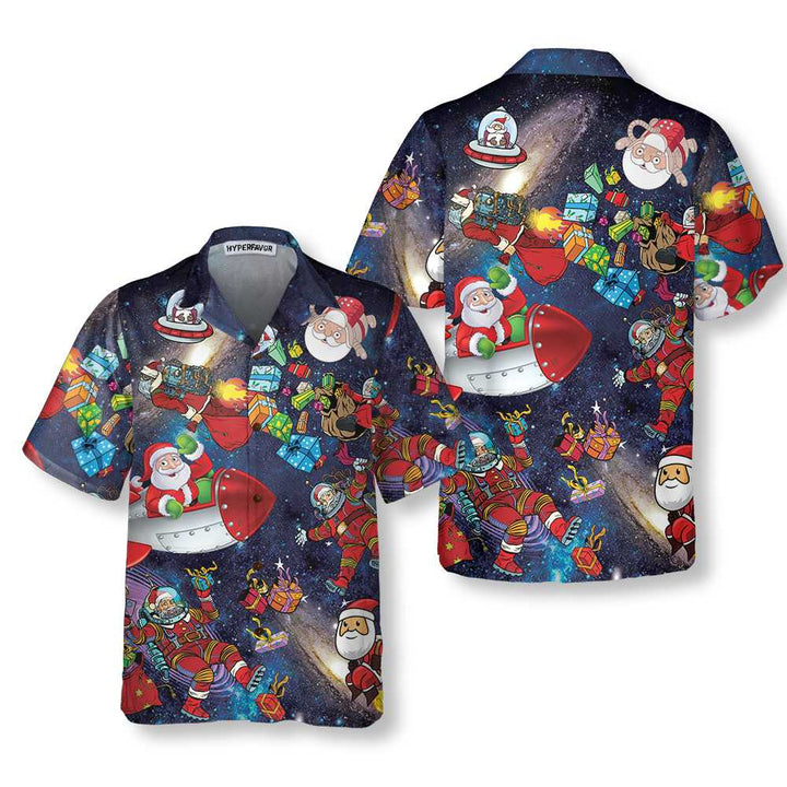 Lune London | Space Christmas Hawaiian Shirt, fun Christmas shirt, best gift for Christmas