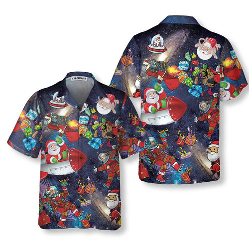 Lune London | Space Christmas Hawaiian Shirt, fun Christmas shirt, best gift for Christmas