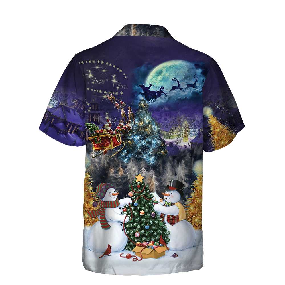 Lune London | Christmas Night with Family Hawaiian Shirt, Fun Christmas Shirt, Best Christmas Gift Idea
