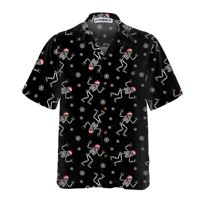 Lune London | Jupe de Noël Chemise hawaïenne, Chemise amusante avec os de Noël