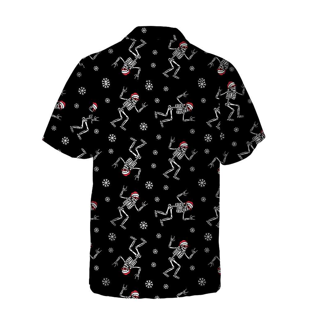 Lune London | Jupe de Noël Chemise hawaïenne, Chemise amusante avec os de Noël