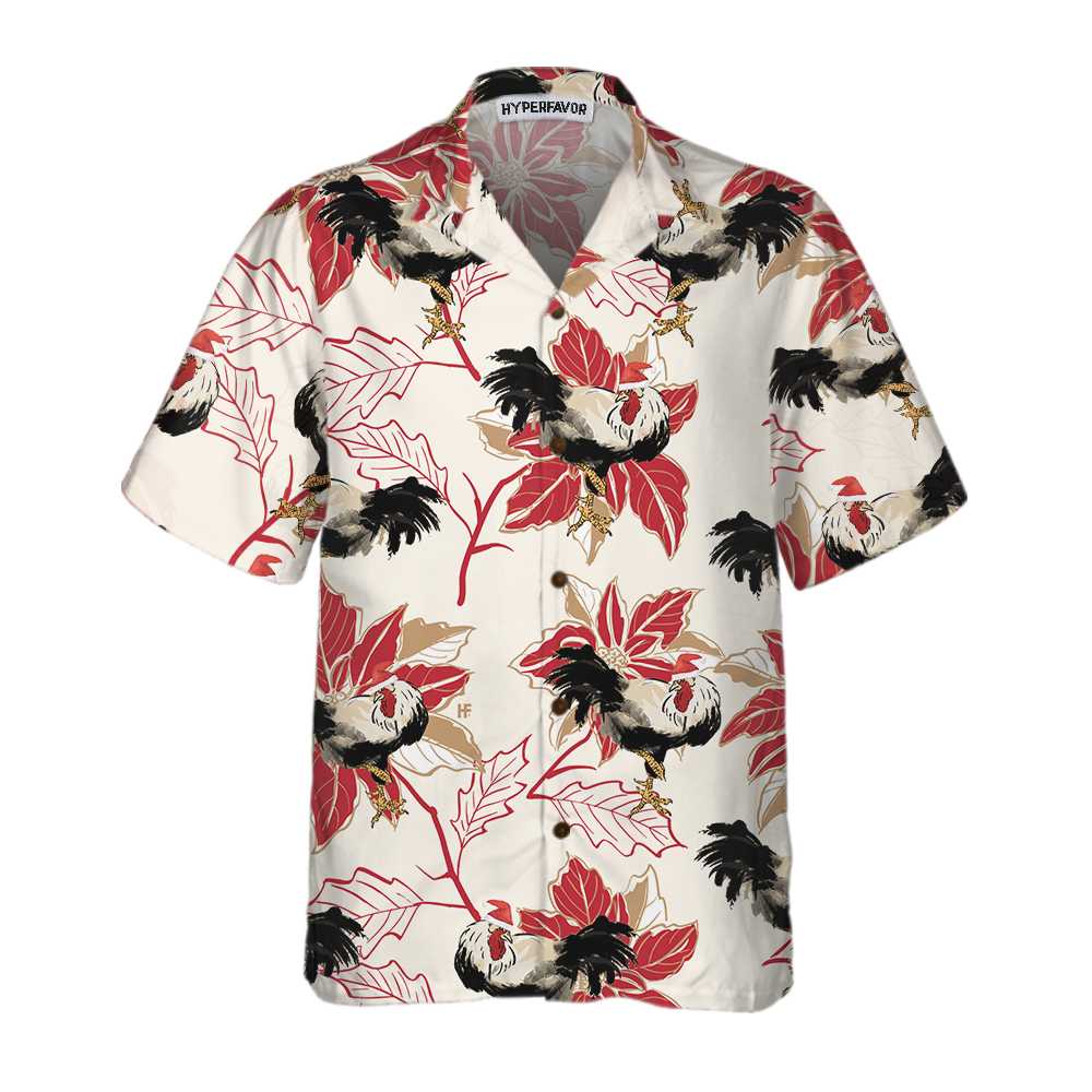 Lune London | Santa Claus and Christmas Star Hawaiian Shirt, unique chicken shirt for men and women, best Christmas gift