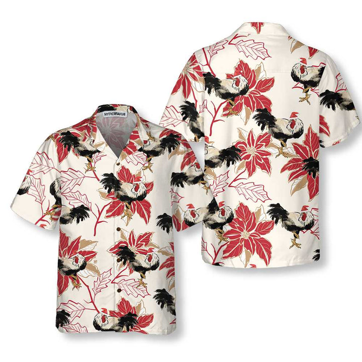 Lune London | Santa Claus and Christmas Star Hawaiian Shirt, unique chicken shirt for men and women, best Christmas gift