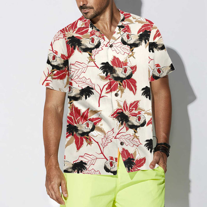 Lune London | Santa Claus and Christmas Star Hawaiian Shirt, unique chicken shirt for men and women, best Christmas gift