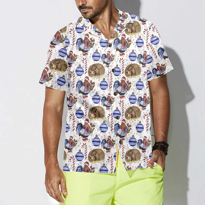 Lune London | Hawaiian t-shirt Christmas winter holiday icon, fun Christmas t-shirt, Christmas gift