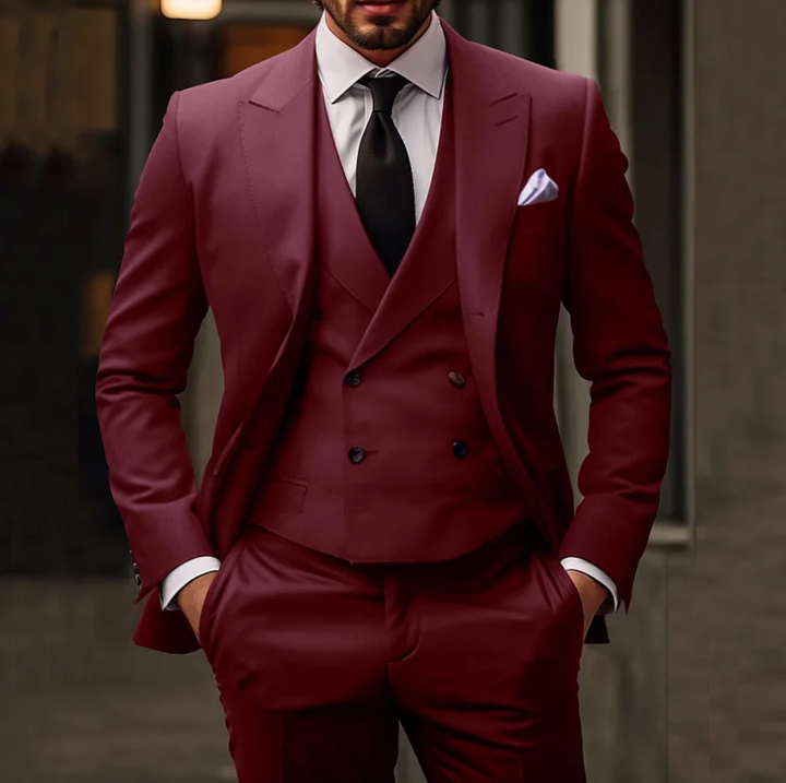 Lune London | Men's Tuxedo 3-Piece Blazer Vest & Trousers