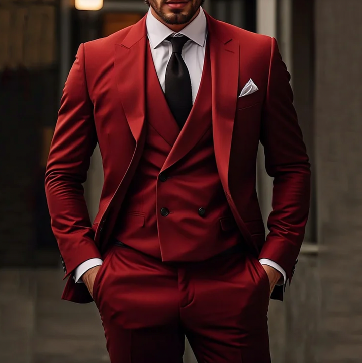 Lune London | Men's Tuxedo 3-Piece Blazer Vest & Trousers