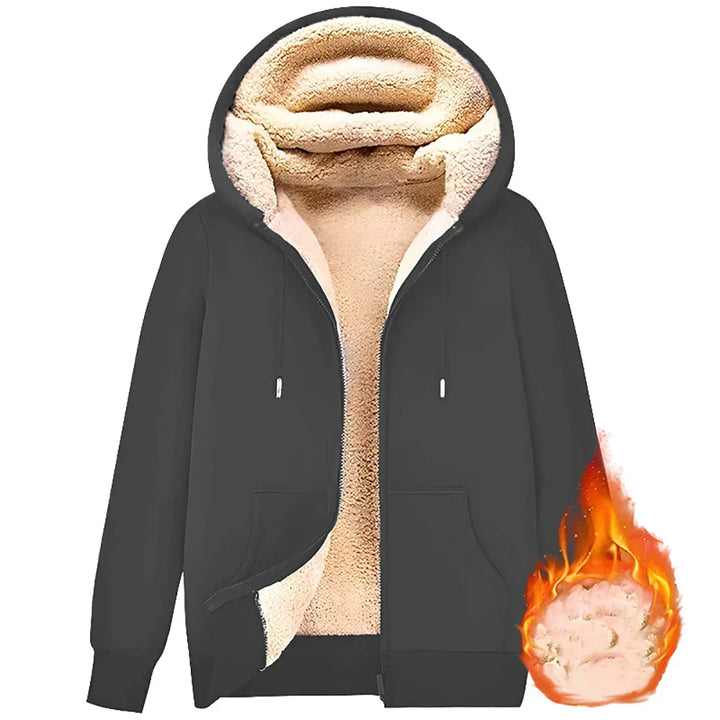 Lune London | Hoodie made of Lambswool - warm & soft sweatshirt with hood and plush lining for winter