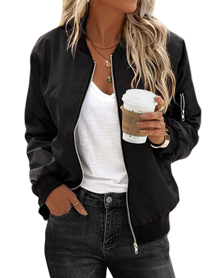 Chic und Stil | Classic Bomber Jacket for Women