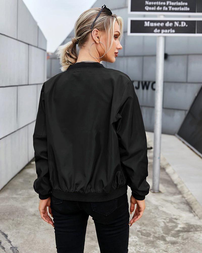 Chic und Stil | Classic Bomber Jacket for Women