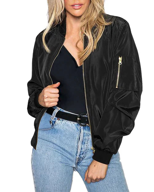 Chic und Stil | Classic Bomber Jacket for Women