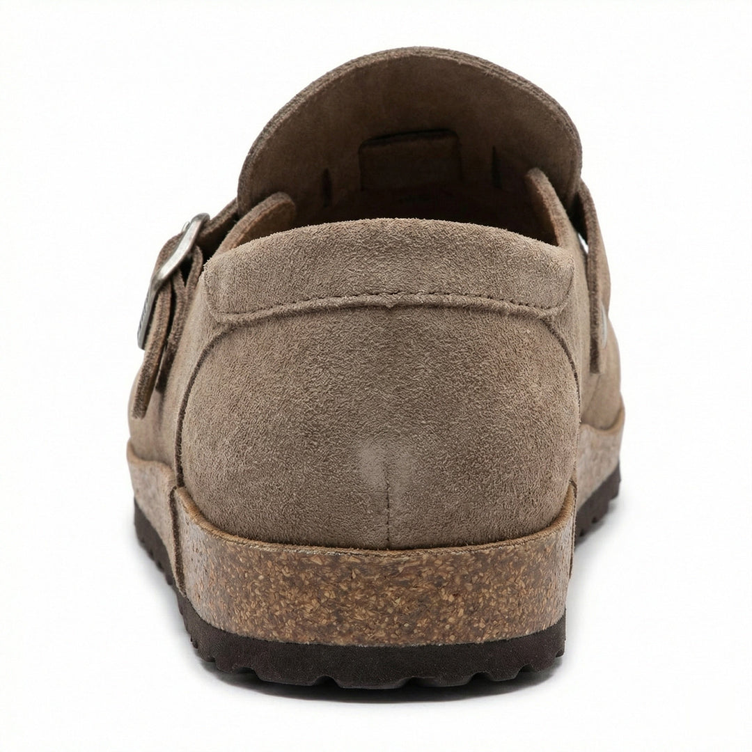 Clogs - Women's Retro Suede Slip-On Mule