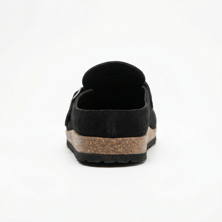 Clogs - Women's Retro Suede Slip-On Mule