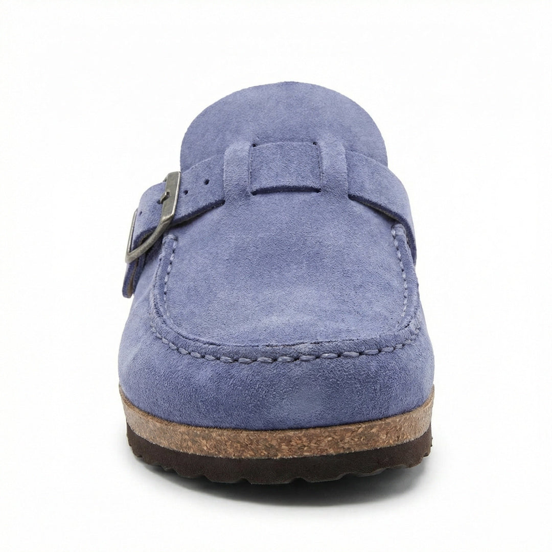 Clogs - Women's Retro Suede Slip-On Mule