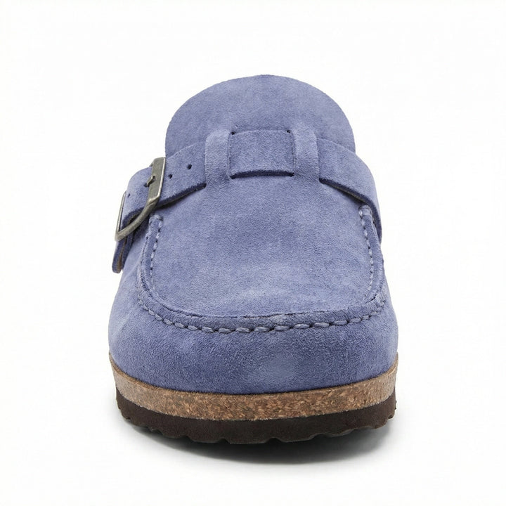 Clogs - Women's Retro Suede Slip-On Mule