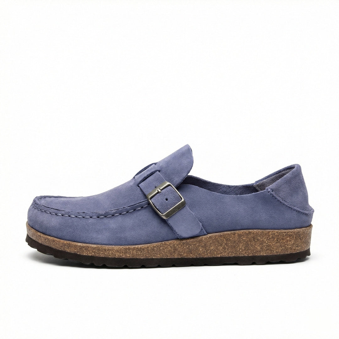 Clogs - Women's Retro Suede Slip-On Mule
