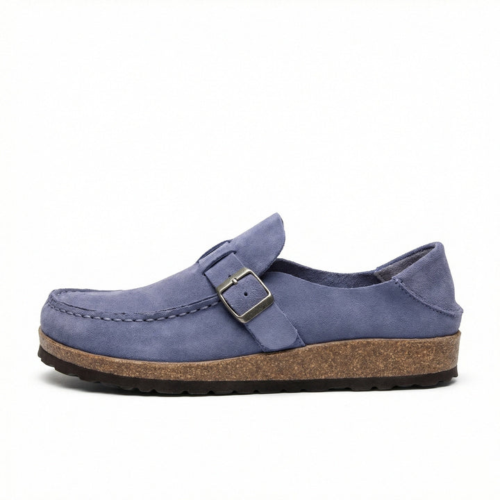 Clogs - Women's Retro Suede Slip-On Mule