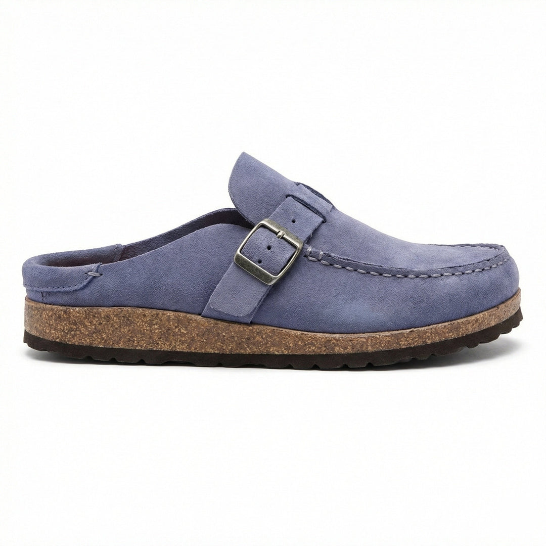 Clogs - Women's Retro Suede Slip-On Mule
