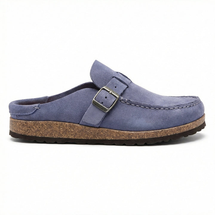 Clogs - Women's Retro Suede Slip-On Mule
