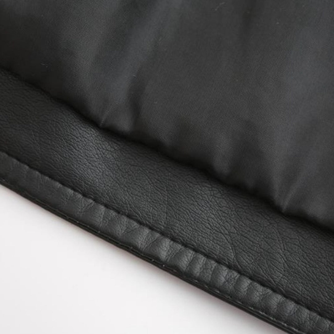 Chic und Stil | Elegant leather jacket for women in genuine leather