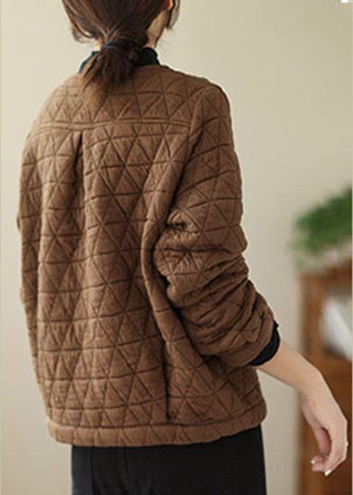 Lune London | Fine cotton winter coats padded with V neck button winter