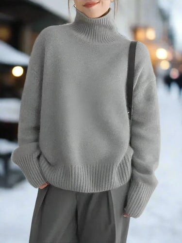 Lune London | Turtleneck Sweater - Knit - Oversized Fit - Long Sleeved Comfortable