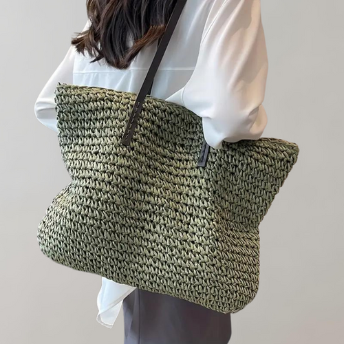 Lune London | Large Woven Tote Bag in Bohemian Beachy Style