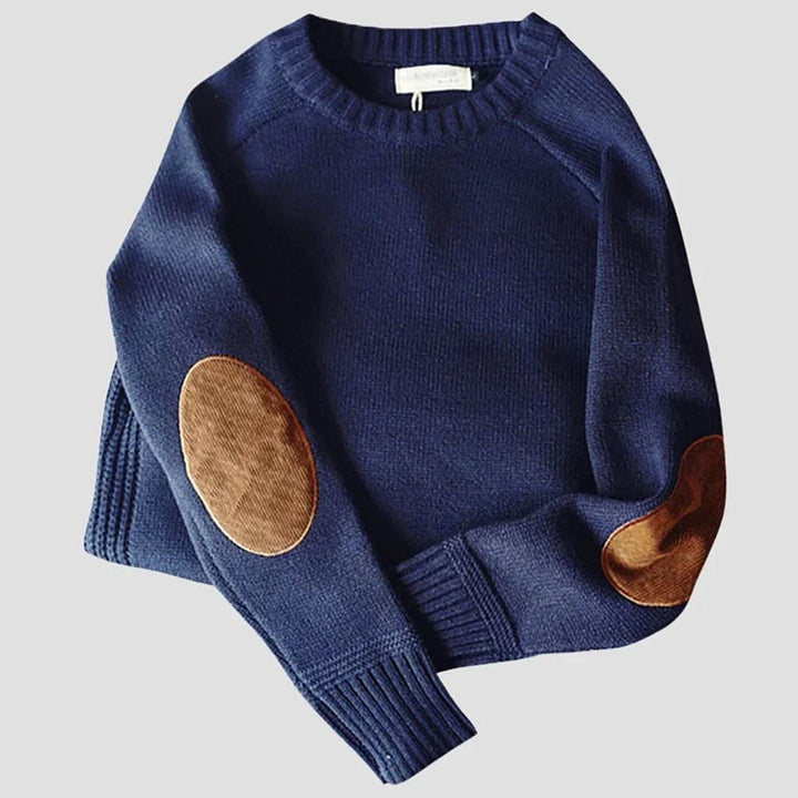 Lune London | Cordura Elbow Patches Pullover for Men - Long Sleeve