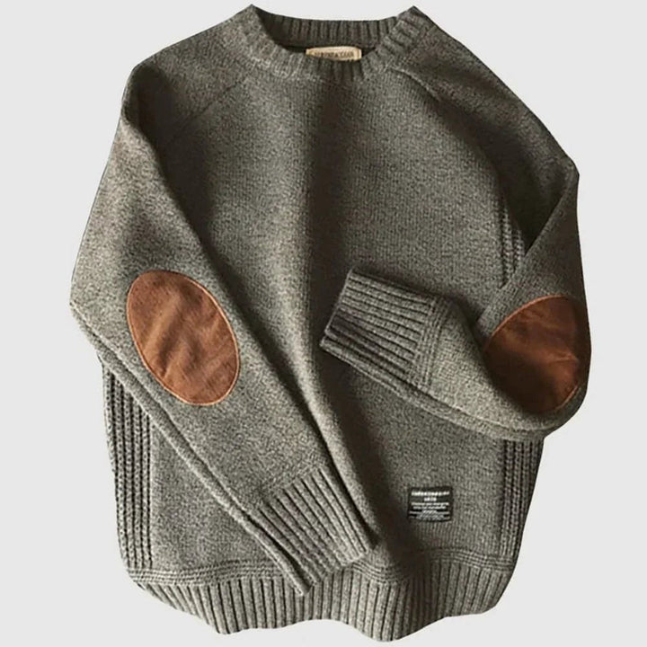 Lune London | Cordura Elbow Patches Pullover for Men - Long Sleeve