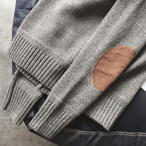 Lune London | Cordura Elbow Patches Pullover for Men - Long Sleeve
