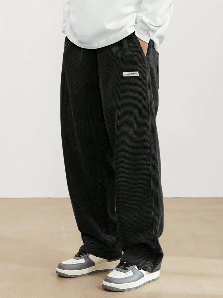 Lune London | Corduroy pants for men - Wide leg, Long length