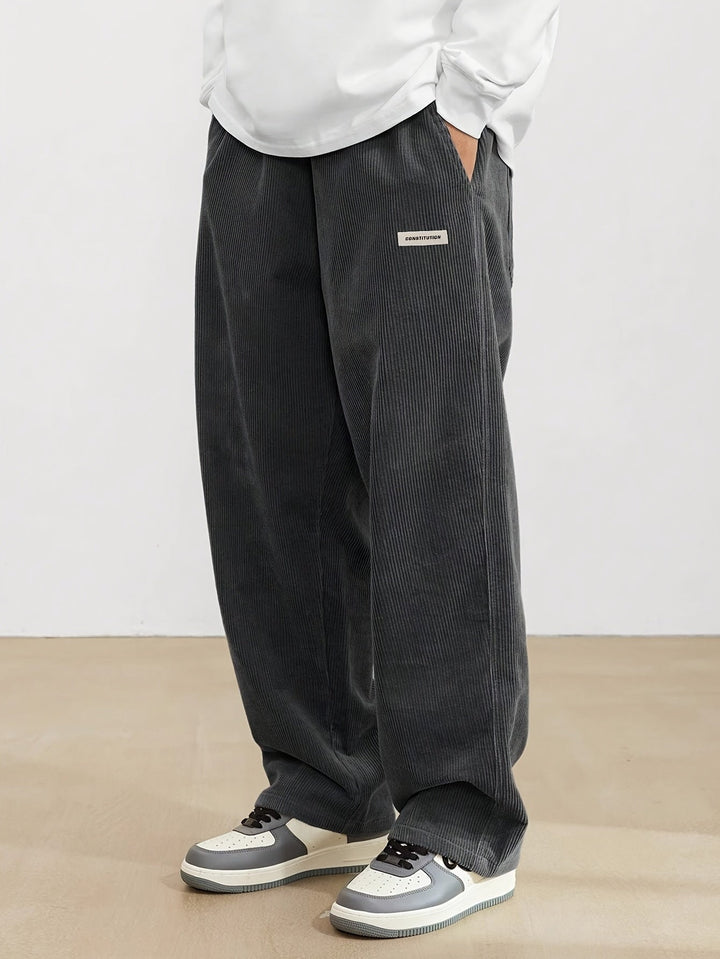 Lune London | Corduroy pants for men - Wide leg, Long length