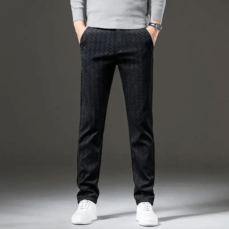 Lune London | Corduroy trousers for men - High waist, Checked