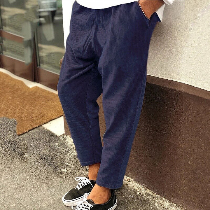Lune London | Corduroy Pants for Men, Loose Fit - Ankle Length