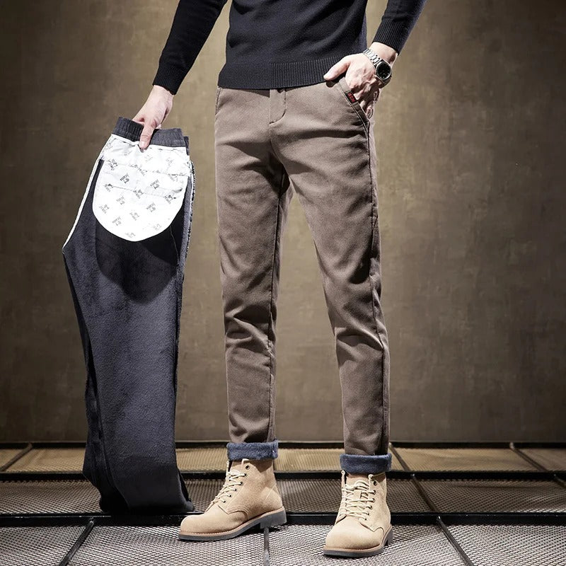 Lune London | Cord pants for men - Slim Fit, fleece lined
