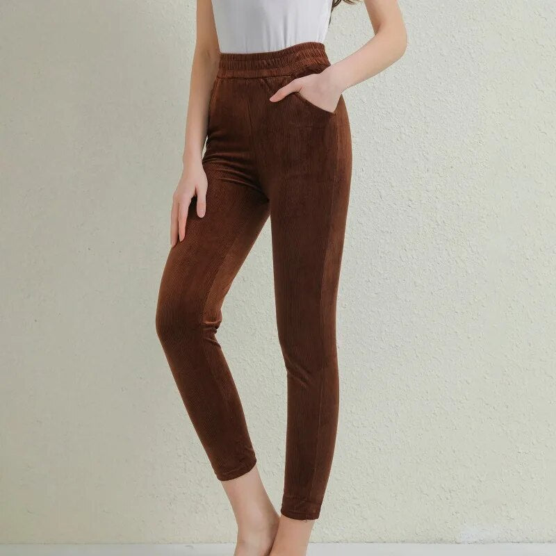 Lune London | Cord pants for women - Elastic waistband