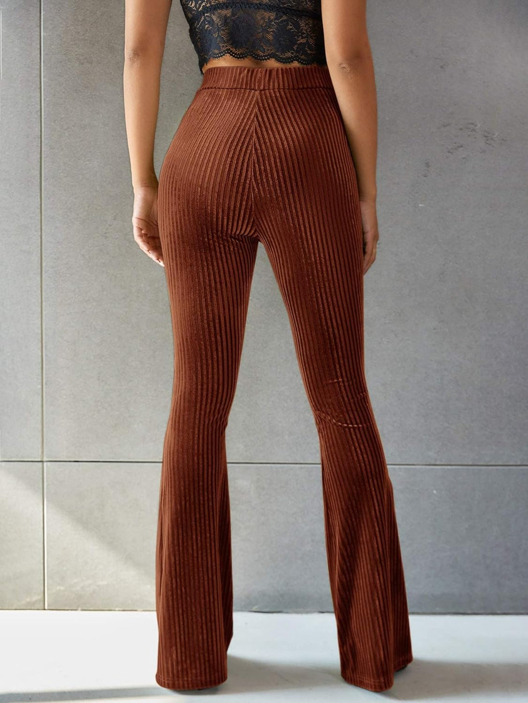Lune London | Cord pants for women - High waist, Flared legs