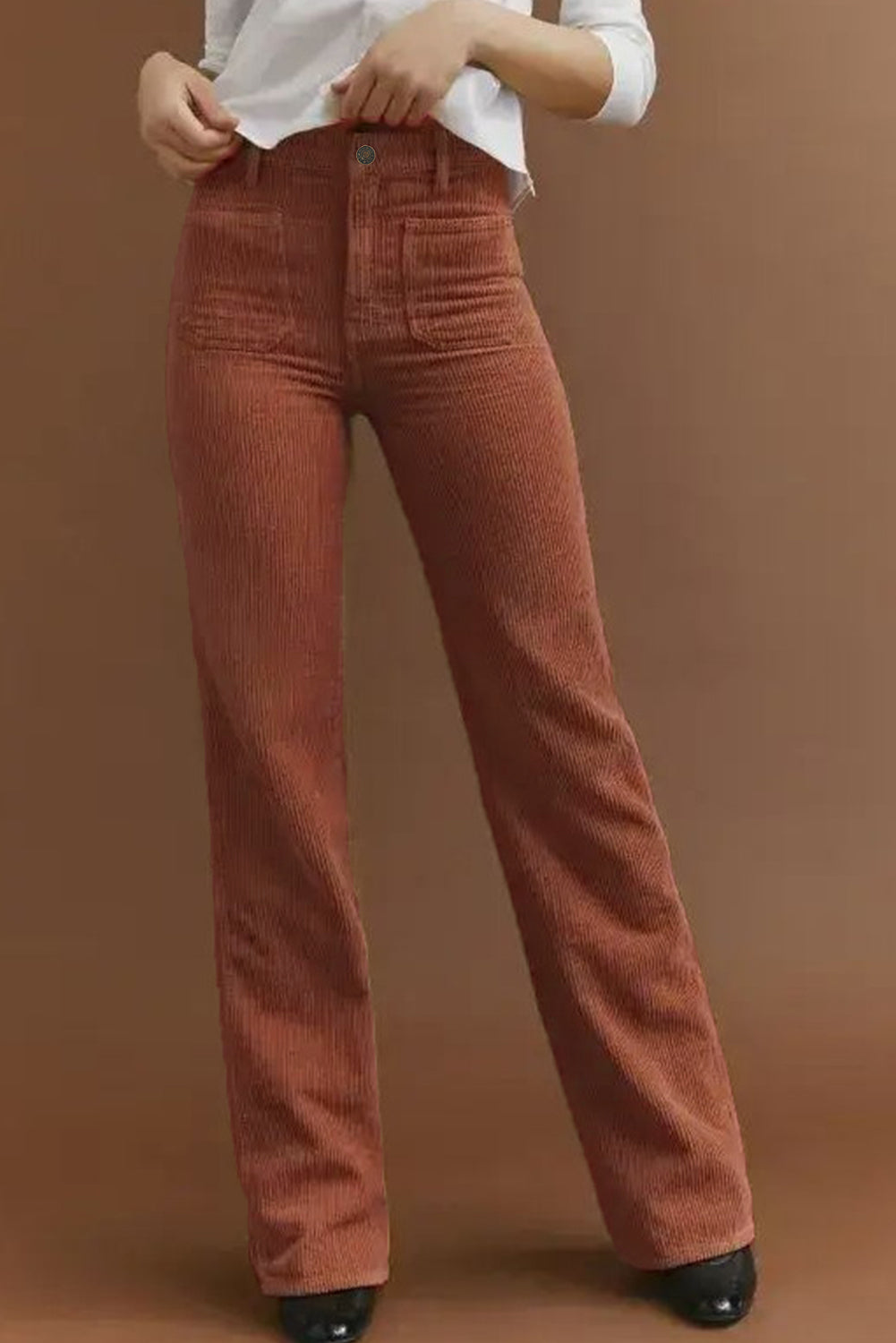 Lune London | Corduroy pants for women - High waist, Casual fit