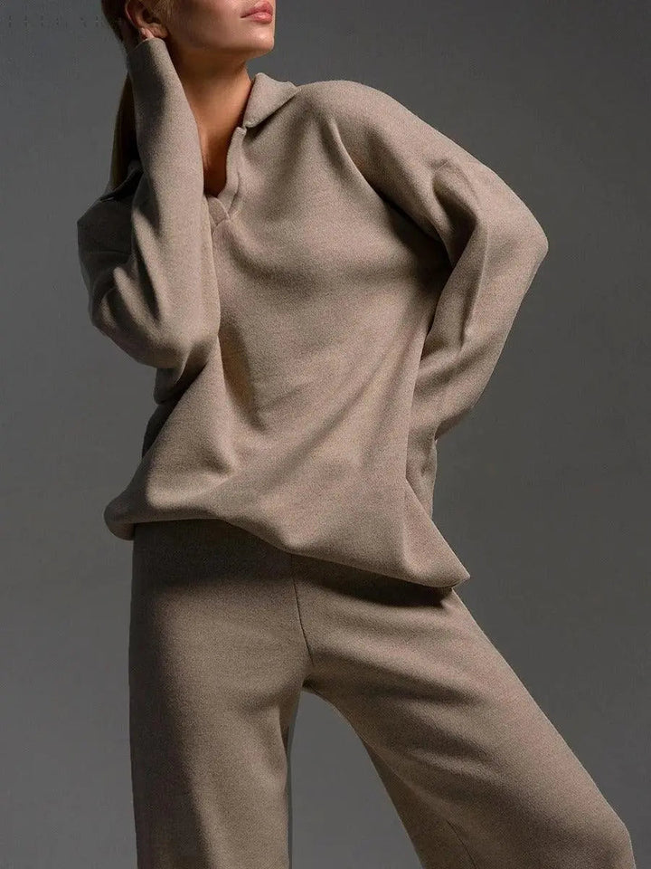 Lune London | Warm Knitted Jogging Set for Women