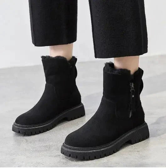 Lune London | Cozy Velvet Snow Boots for Women – Stylish & Warm