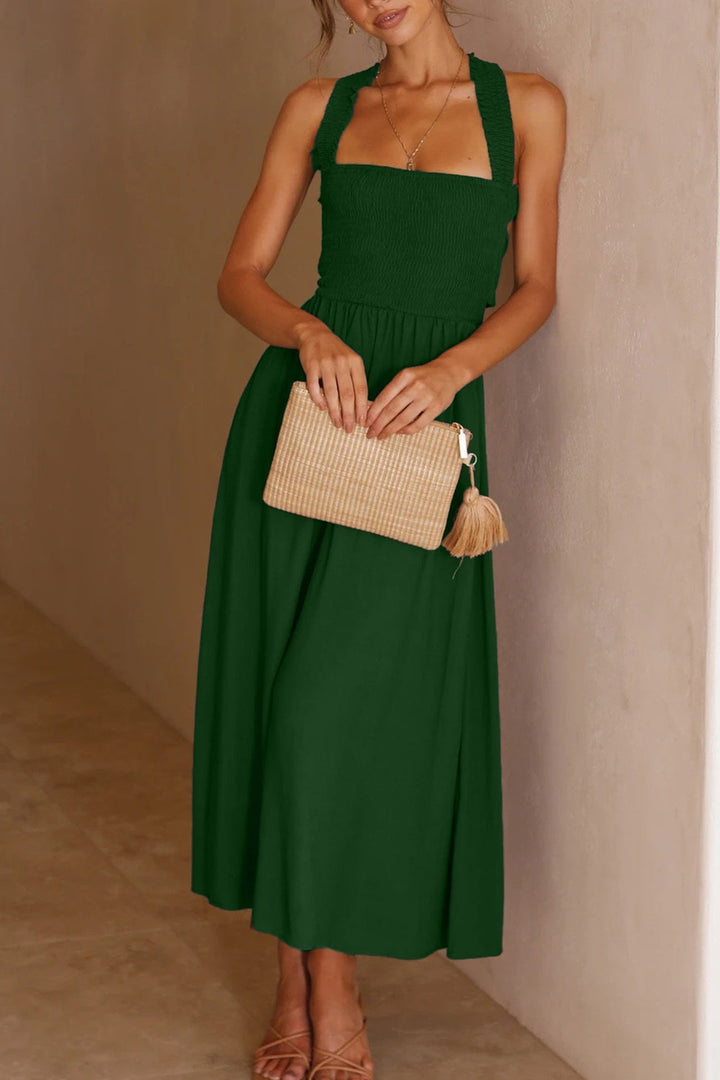 Lune London | Crisscross Tie-Back Midi Dress