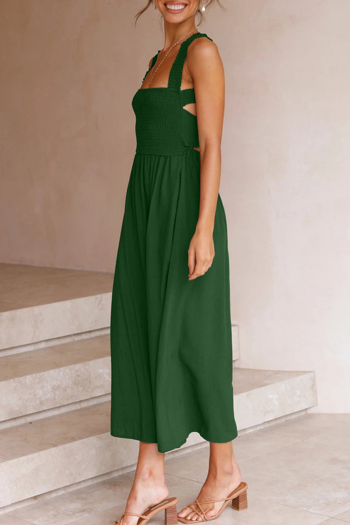 Lune London | Crisscross Tie-Back Midi Dress