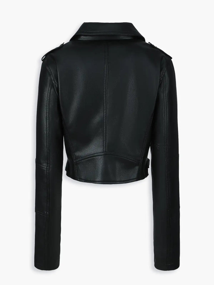 Lune London | Faux leather biker jacket