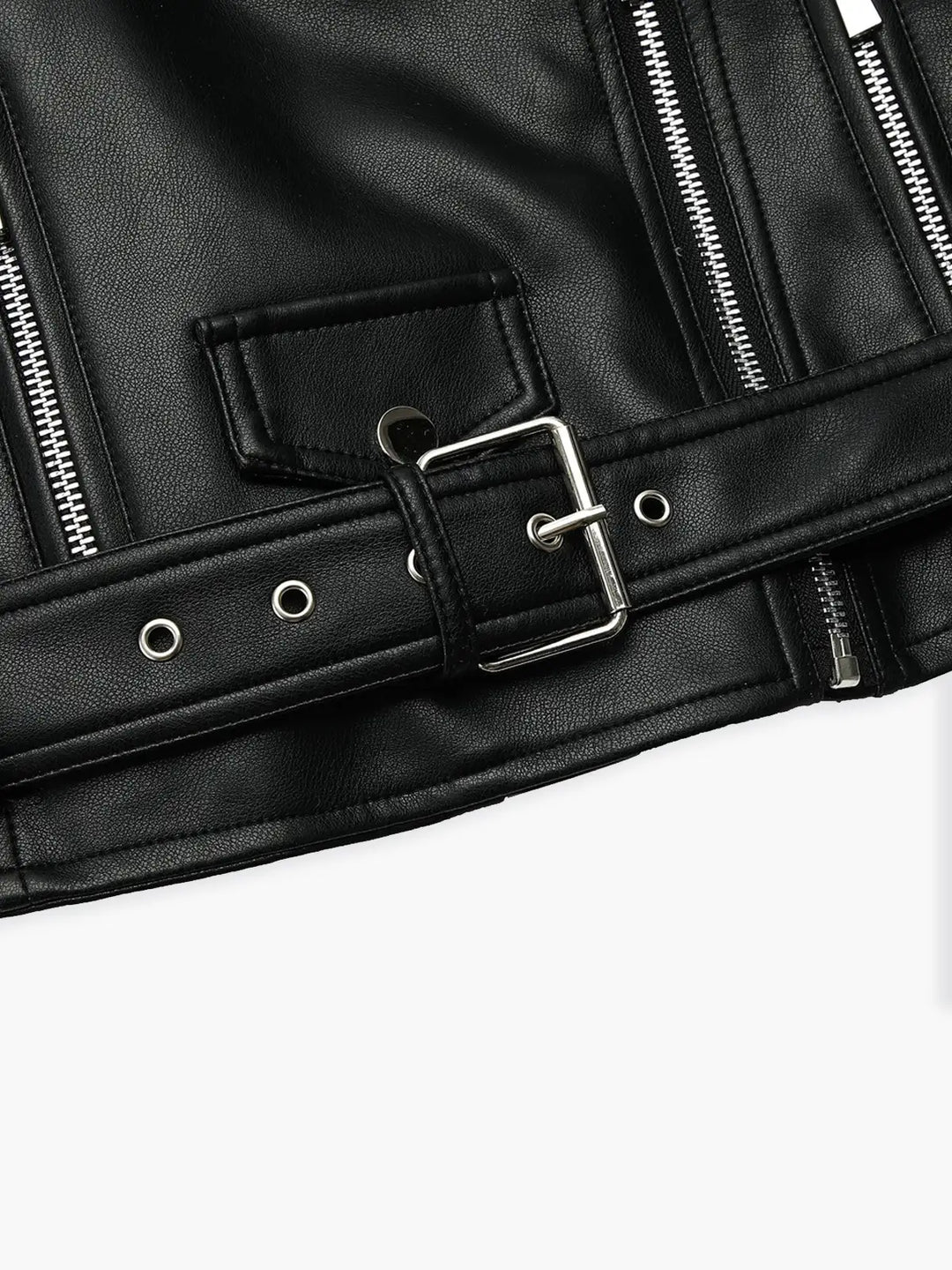 Lune London | Faux leather biker jacket