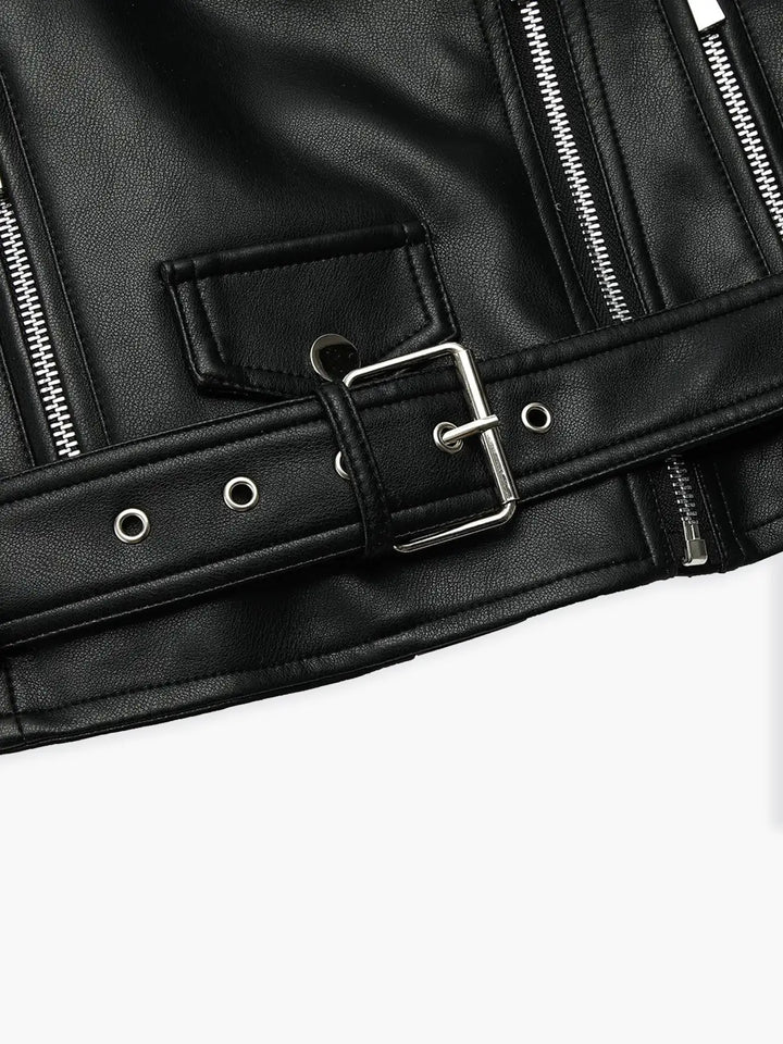 Lune London | Faux leather biker jacket