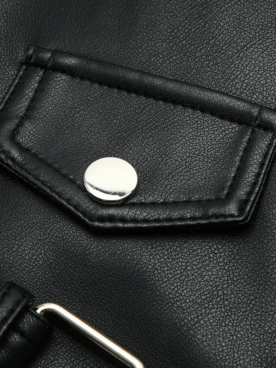 Lune London | Faux leather biker jacket