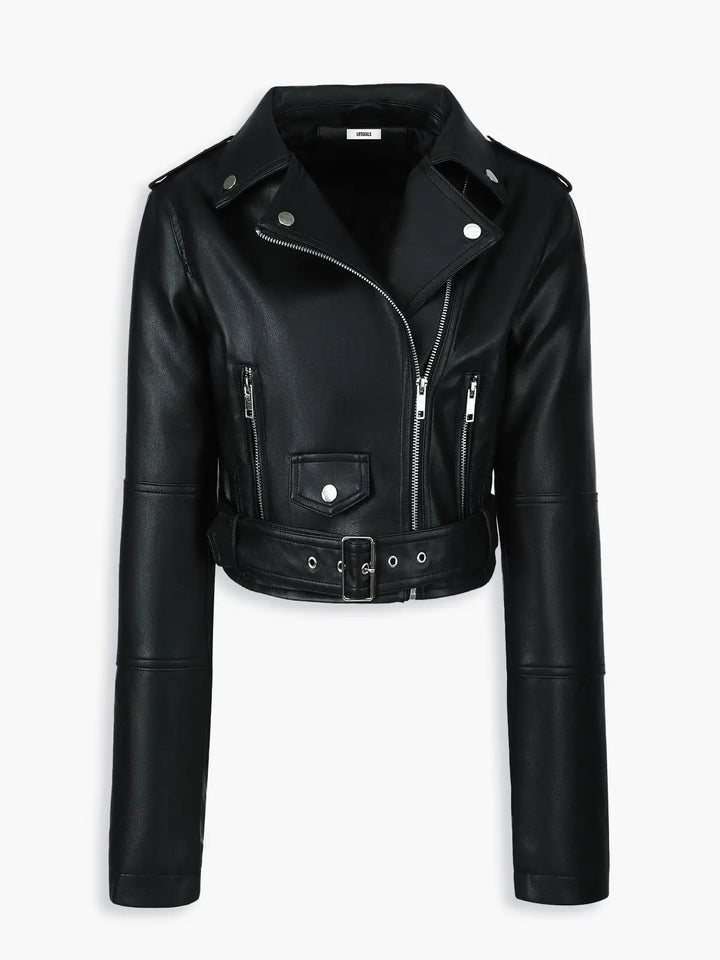 Lune London | Faux leather biker jacket